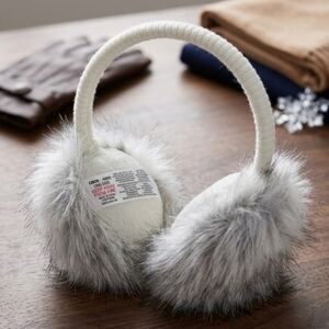 Winter earmuffs. ASOS brand 4505. White faux fur – New with tags!
